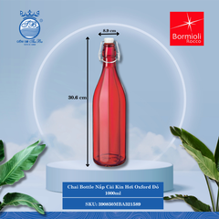 Chai Nắp Cài Kín Hơi Oxford 1,000ml (Nhiều Màu) Bormioli Rocco Thủy Tinh