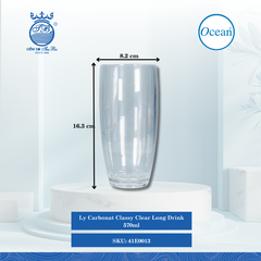 Ly Carbonat Classy Clear Ocean Thủy Tinh