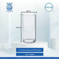 Ly Carbonat Element Clear Ocean Thủy Tinh