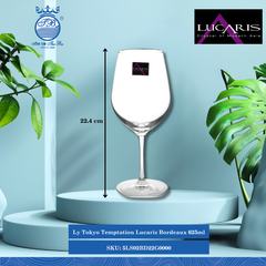 Ly Bordeaux Tokyo Temptation 625ml Cao: 22.4cm 24 Cái/Thùng 6 Cái/Hộp Ocean Thủy Tinh 5LS02BD22G0000