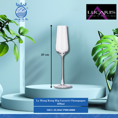 Ly Champagne Hong Kong Hip 270ml Cao: 27cm 24 Cái/Thùng 6 Cái/Hộp Ocean Thủy Tinh 5LS04CP09G0000