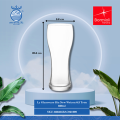 Ly New Weizen Bormioli Rocco Thủy Tinh