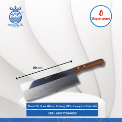 Dao Cắt Rau Penguin Cán Gỗ (Nhiều Size, Nhiều Loại) Superware Inox
