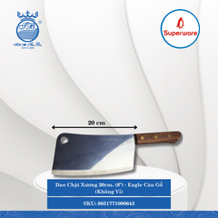 Dao Chặt Xương Eagle Cán Gỗ (Không Vĩ) (Nhiều Size) Superware Inox
