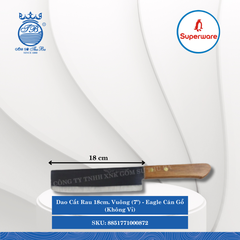 Dao Cắt Rau Eagle Cán Gỗ (Không Vĩ) (Nhiều Size, Nhiều Loại) Superware Inox