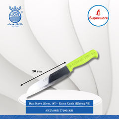 Dao Kava Xanh (Không Vỉ) (Nhiều Size) Superware Inox