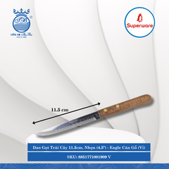 Dao Gọt Trái Cây 11.5Cm (4.5") Eagle Cán Gỗ (Vỉ) (Nhiều Loại) Superware Inox