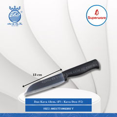 Dao Kava Đen (Vỉ) (Nhiều Size) Superware Inox