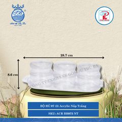 Bộ Hủ Gia Vị Acrylic (Nhiều Màu) Fataco Nhựa