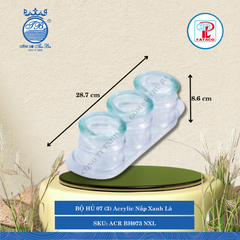 Bộ Hủ Gia Vị Acrylic (Nhiều Màu) Fataco Nhựa