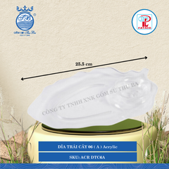 Dĩa Trái Cây (A) Acrylic (Nhiều Size) Fataco Nhựa