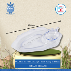 Dĩa Trái Cây (A) Xanh dương Acrylic (Nhiều Size) Fataco Nhựa