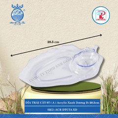 Dĩa Trái Cây (A) Xanh dương Acrylic (Nhiều Size) Fataco Nhựa