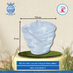 Hủ Xoắn Acrylic (Nhiều Size, Nhiều Màu) Fataco Nhựa