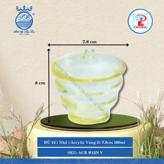 Hủ Xoắn Acrylic (Nhiều Size, Nhiều Màu) Fataco Nhựa