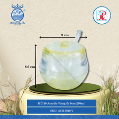 Hủ Có Muỗng Acrylic (Nhiều Màu) Fataco Nhựa