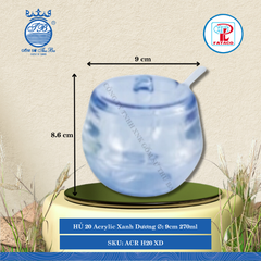 Hủ Có Muỗng Acrylic (Nhiều Màu) Fataco Nhựa