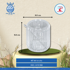 Hủ Có Muỗng Acrylic (Nhiều Size) Fataco Nhựa