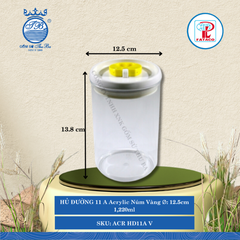 HŨ HĐ 10A, HĐ 11A, HĐ 12A Acrylic (Nhiều Size) Fataco Nhựa