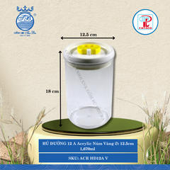 HŨ HĐ 10A, HĐ 11A, HĐ 12A Acrylic (Nhiều Size) Fataco Nhựa