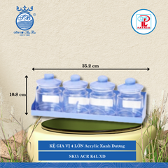 Kệ Gia Vị 4 Acrylic (Nhiều Size, Nhiều Màu) Fataco Nhựa