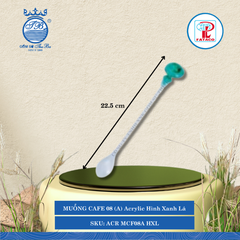 Muỗng Cà Phê 08 (A) Acrylic (Nhiều Màu) Fataco Nhựa