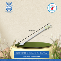 Muỗng Cà Phê 08 (A) Acrylic (Nhiều Màu) Fataco Nhựa