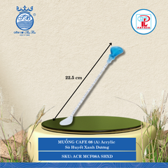 Muỗng Cà Phê 08 (A) Acrylic (Nhiều Màu) Fataco Nhựa