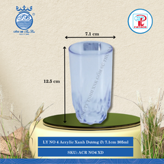 Ly NO 4 Acrylic (Nhiều Màu) Fataco Nhựa