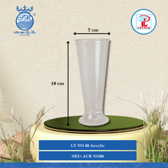 LY NO 50 Acrylic Ø: 7cm 320ml Cao: 18cm Fataco Nhựa ACR NO50