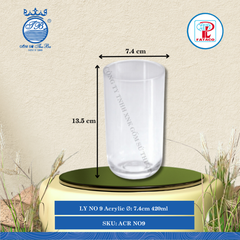 Ly NO 9 Acrylic (Nhiều Màu) Fataco Nhựa