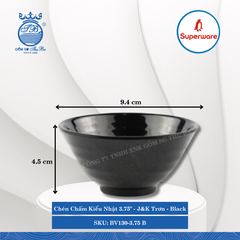 Chén Kiểu Nhật J&K Trơn Black (Nhiều Loại) Superware Nhựa