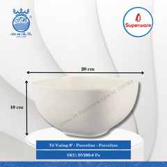 Tô Vuông Porceline Porceline (Nhiều Size) Superware Nhựa