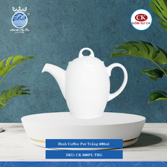 Bình Cà Phê Trắng (Nhiều Size) CK Sứ