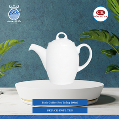 Bình Cà Phê Trắng (Nhiều Size) CK Sứ