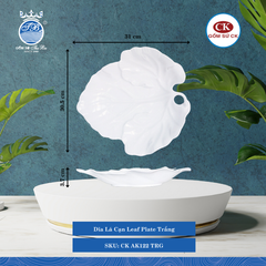 Dĩa Lá Cạn (Nhiều Size) CK Sứ