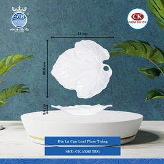Dĩa Lá Cạn (Nhiều Size) CK Sứ