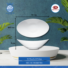 Tô Thuyền Trắng (Nhiều Size) CK Sứ