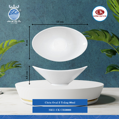 Chén Oval Trắng (Nhiều Size) CK Sứ