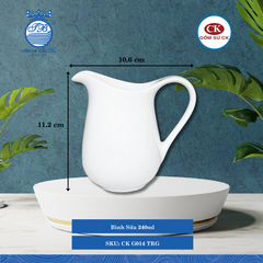 Bình Sữa G011, G012, G013, G014 Trắng (Nhiều Size) CK Sứ