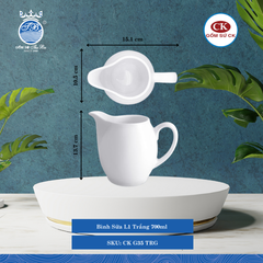Bình Sữa G32, G33, G35 Trắng (Nhiều Size) CK Sứ