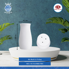 Hủ Muối Trắng TRG Ø: 4.1cm Cao: 7.6cm CK Sứ CK TA178H3 TRG
