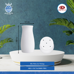 Hủ Tiêu Trắng TRG Ø: 4.1cm Cao: 7.6cm CK Sứ CK TA178H5 TRG
