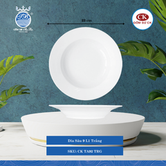 Dĩa Sâu TA Trắng (Nhiều Size) CK Sứ