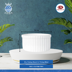 Dĩa Nướng Bánh Trắng (Nhiều Size) CK Sứ