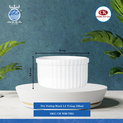 Dĩa Nướng Bánh Trắng (Nhiều Size) CK Sứ