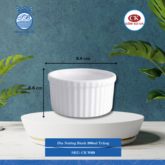 Dĩa Nướng Bánh Trắng (Nhiều Size) CK Sứ