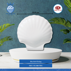 Dĩa Sò Trắng (Nhiều Size) CK Sứ