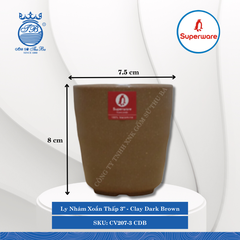 Ly Nhám Xoắn J&K Nhám Clay Dark Brown (Nhiều Loại) Superware Nhựa