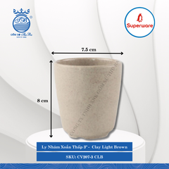 Ly Nhám Xoắn &K Nhám Clay Light Brown (Nhiều Loại) Superware Nhựa